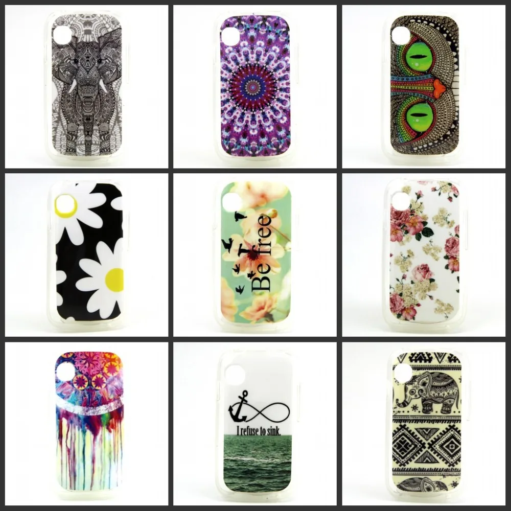 for WIko ozzy High-quality Beautiful Flowers Elephant Birds Cheshire Cat Pattern Case TPU Soft back Cover |