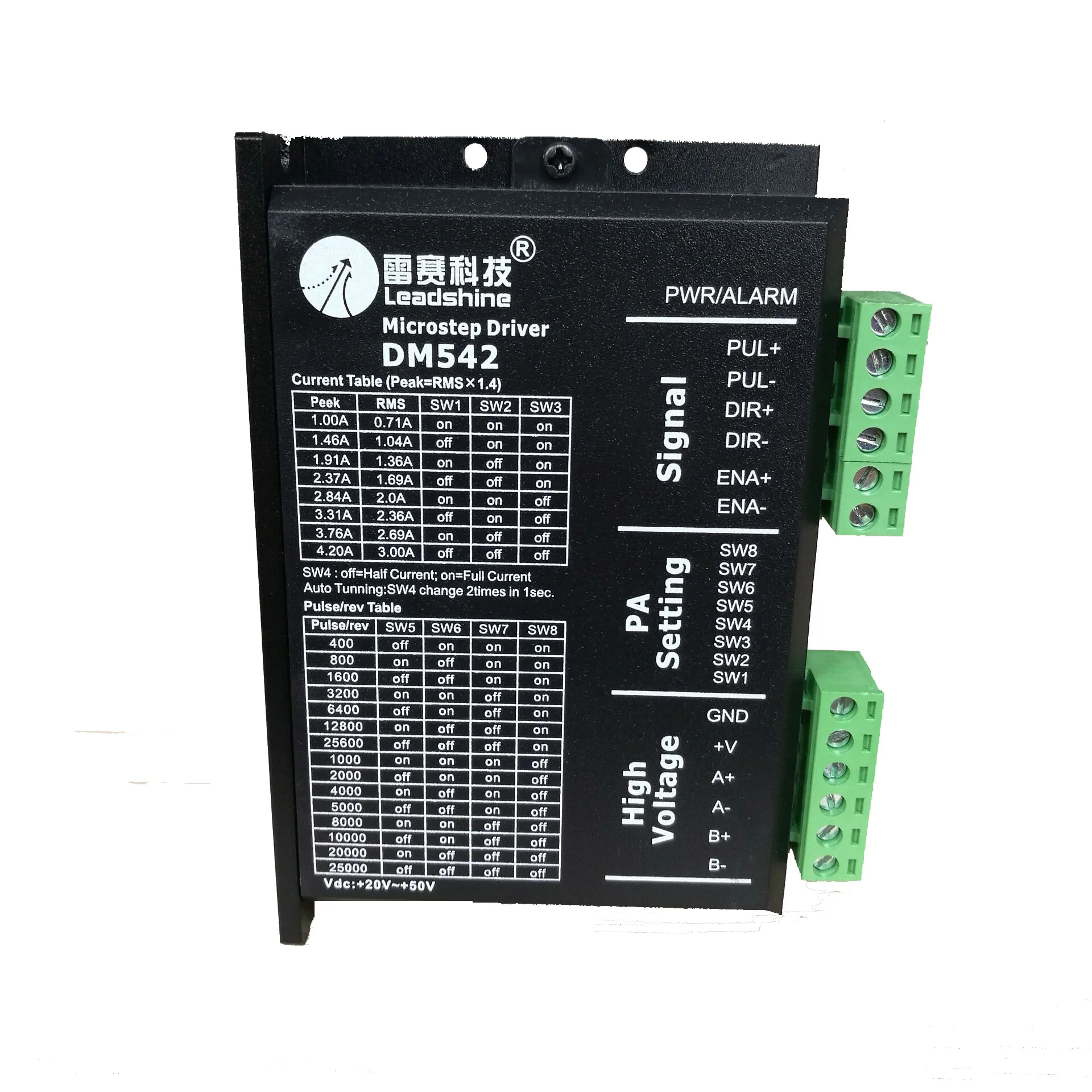 Драйвер DM542 DM556 guangzhou Leadshine NEMA17 NEMA23 2 фазный шагового двигателя 36 В постоянного тока