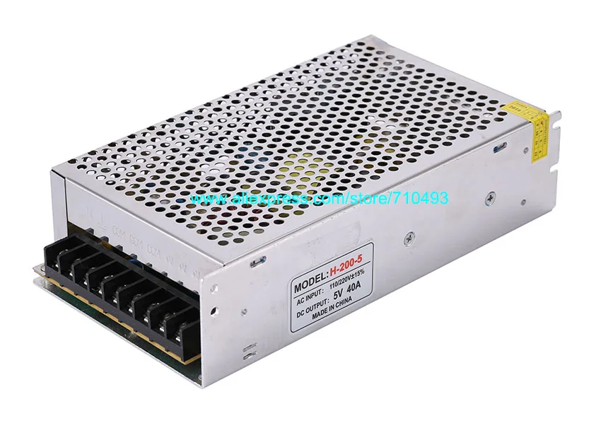 Импульсный источник питания с одним выходом трансформатор 5 в 40 А 200 Вт 220 В