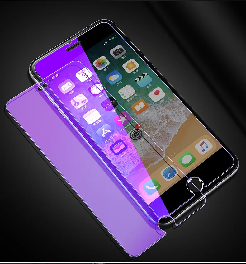 Закаленное стекло для iphone 5 5s 6 6s plus 7 защитный кожух экрана|Защитные стёкла и