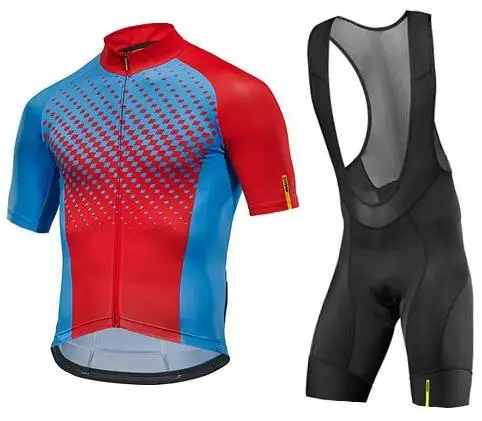2019 Mavic Pro Team Лето Велоспорт Джерси Комплект Одежда для велопрогулок дышащая