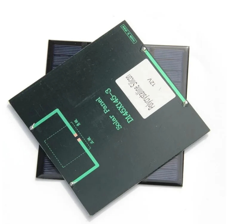 Новые 3 ватт поликристаллический кремний солнечных батарей 12V DIY солнечный
