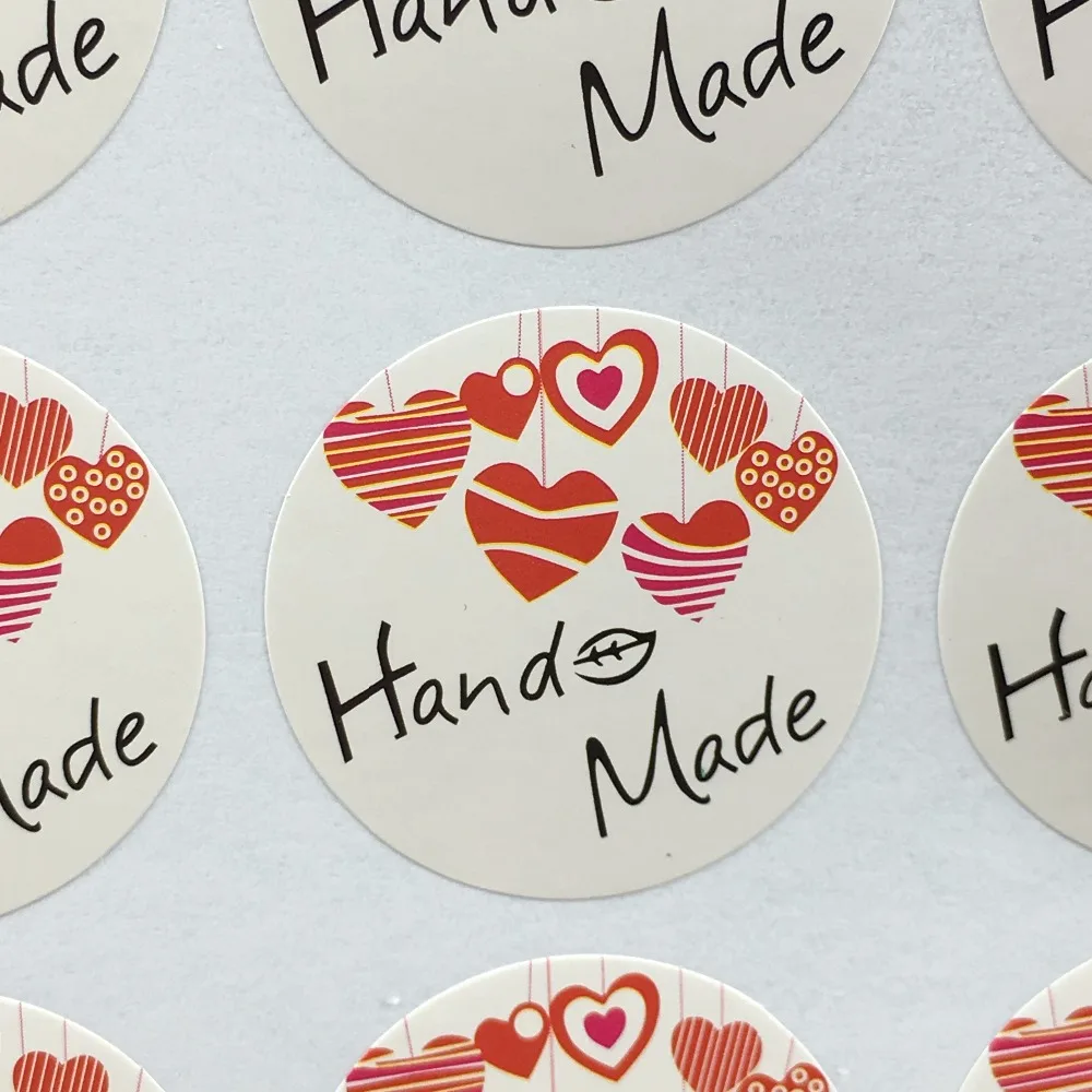 300 шт. бумажные этикетки наклейки для упаковки ювелирных