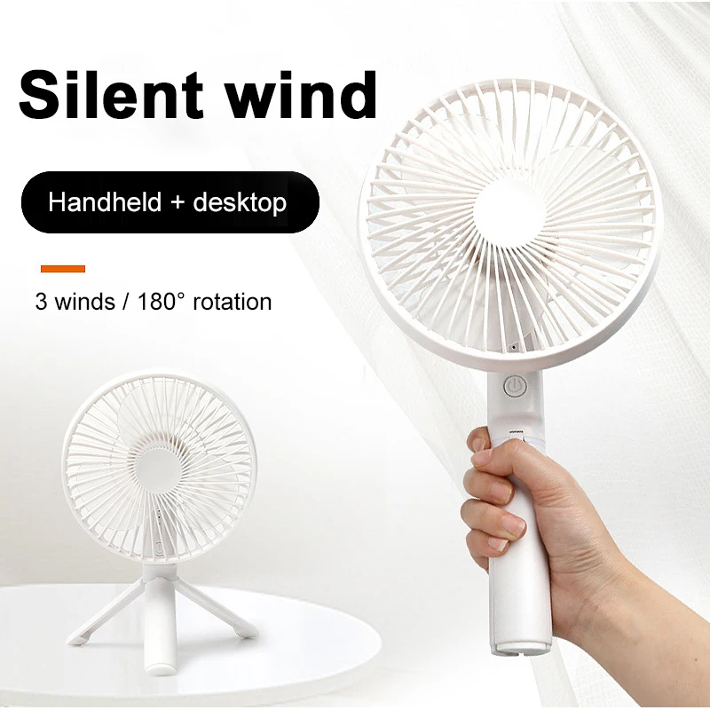 Милый Карманный складной веер портативный персональный USB перезаряжаемый мини