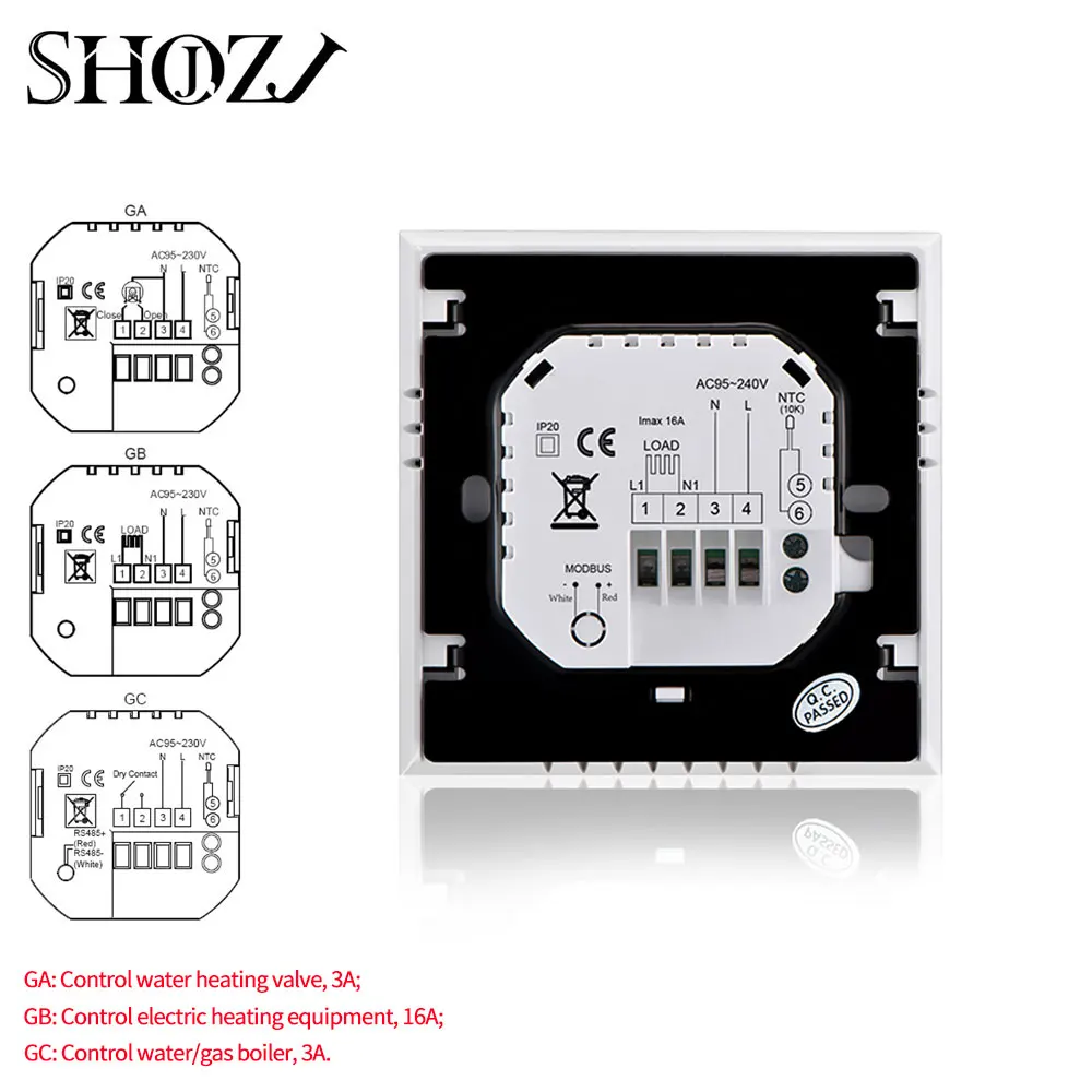 Wall-hung WiFi Smart Thermostat Temperature Controller for Gas Boiler Works with Alexa Google Home
Wall-hung WiFi Smart Thermostat Temperature Controller for Gas Boiler Works with Alexa Google Home