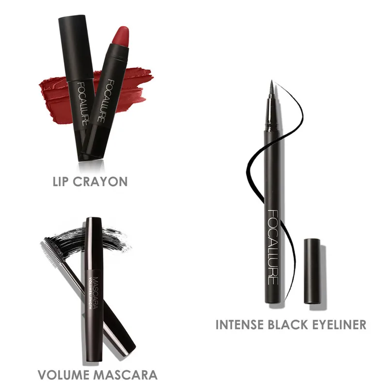 Набор инструментов для макияжа FOCALLURE Makup 6 шт. косметика в том числе тени век