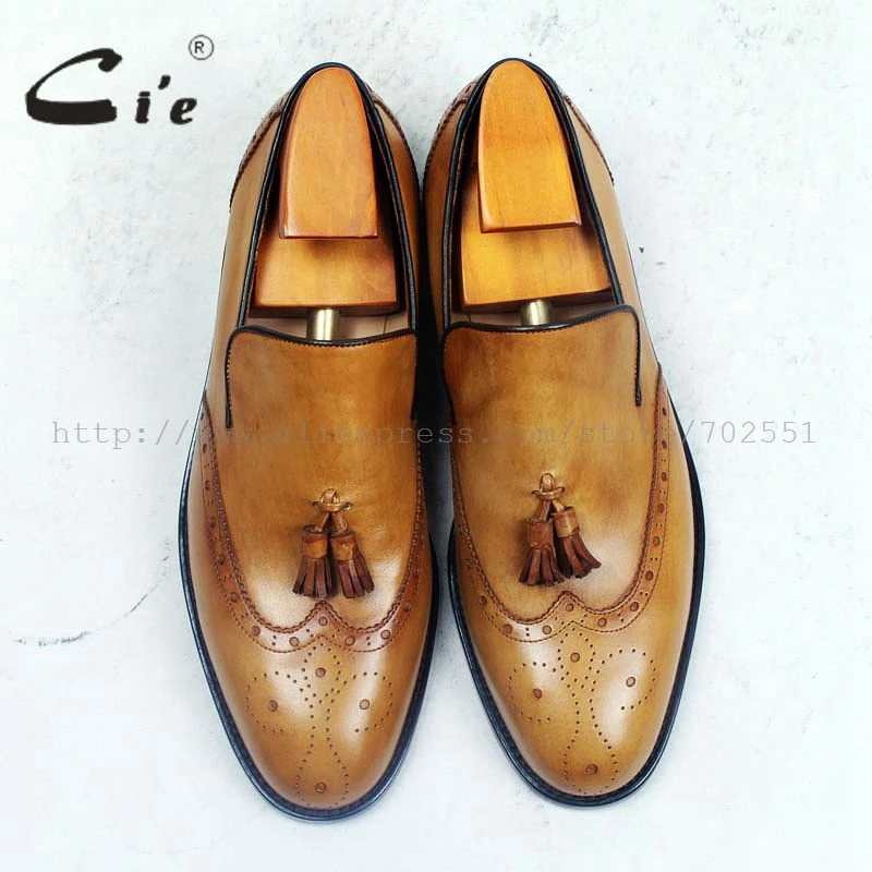Cie мужские туфли ручной работы на заказ с круглым носком из натуральной кожи
