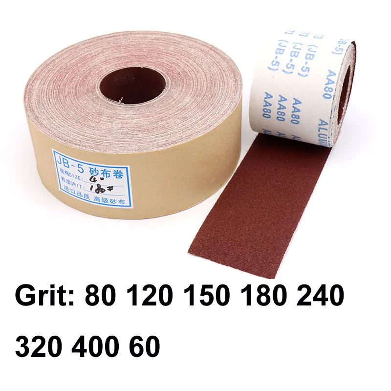 URANN 1 Meter 80-600 Grit Emery Cloth Roll Polishing Sandpaper For Grinding Tools Metalworking Dremel Woodworking Furniture | Инструменты
