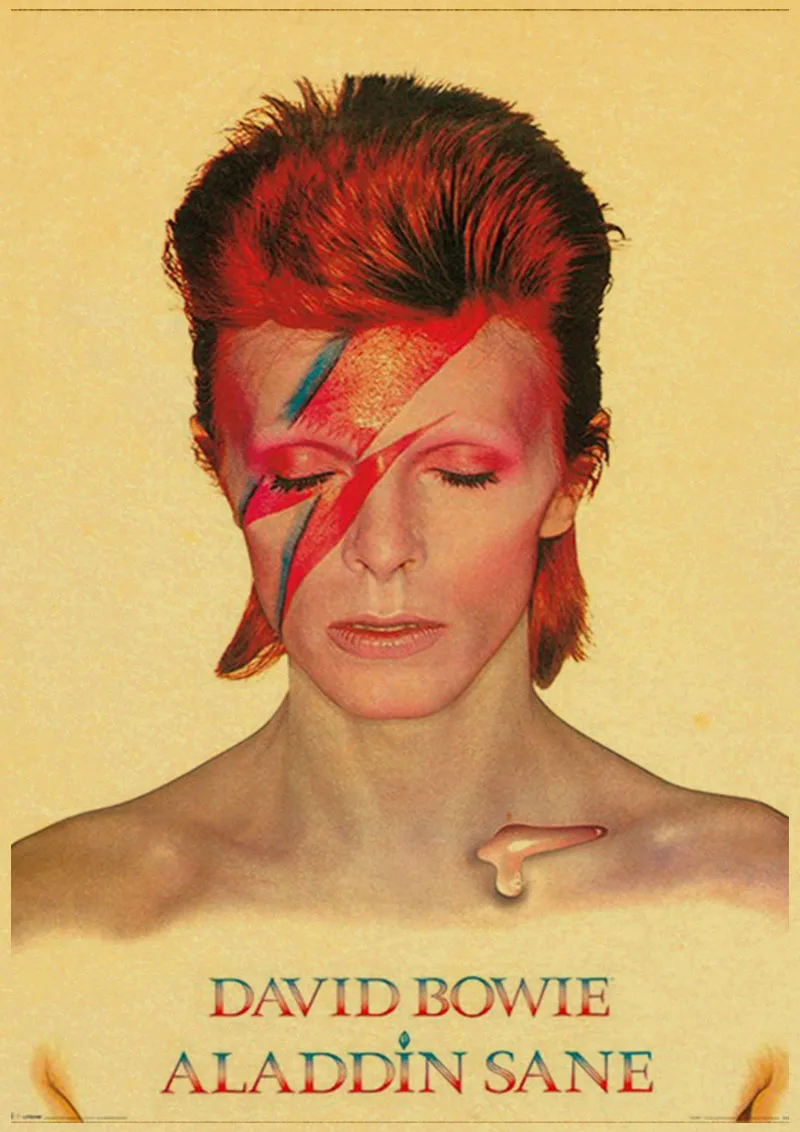 A014 ВИНТАЖНЫЙ ПЛАКАТ DAVID-BOWIE художественный Печатный Ретро плакат домашний декор комнаты декоративная живопись винтажная Настенная картина - Цвет: A014