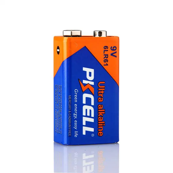 PKCELL 10 шт./лот батарея 1604G-S1 6LR61 9V PPP3 1604A Щелочная сухая неперезаряжаемые батареи для