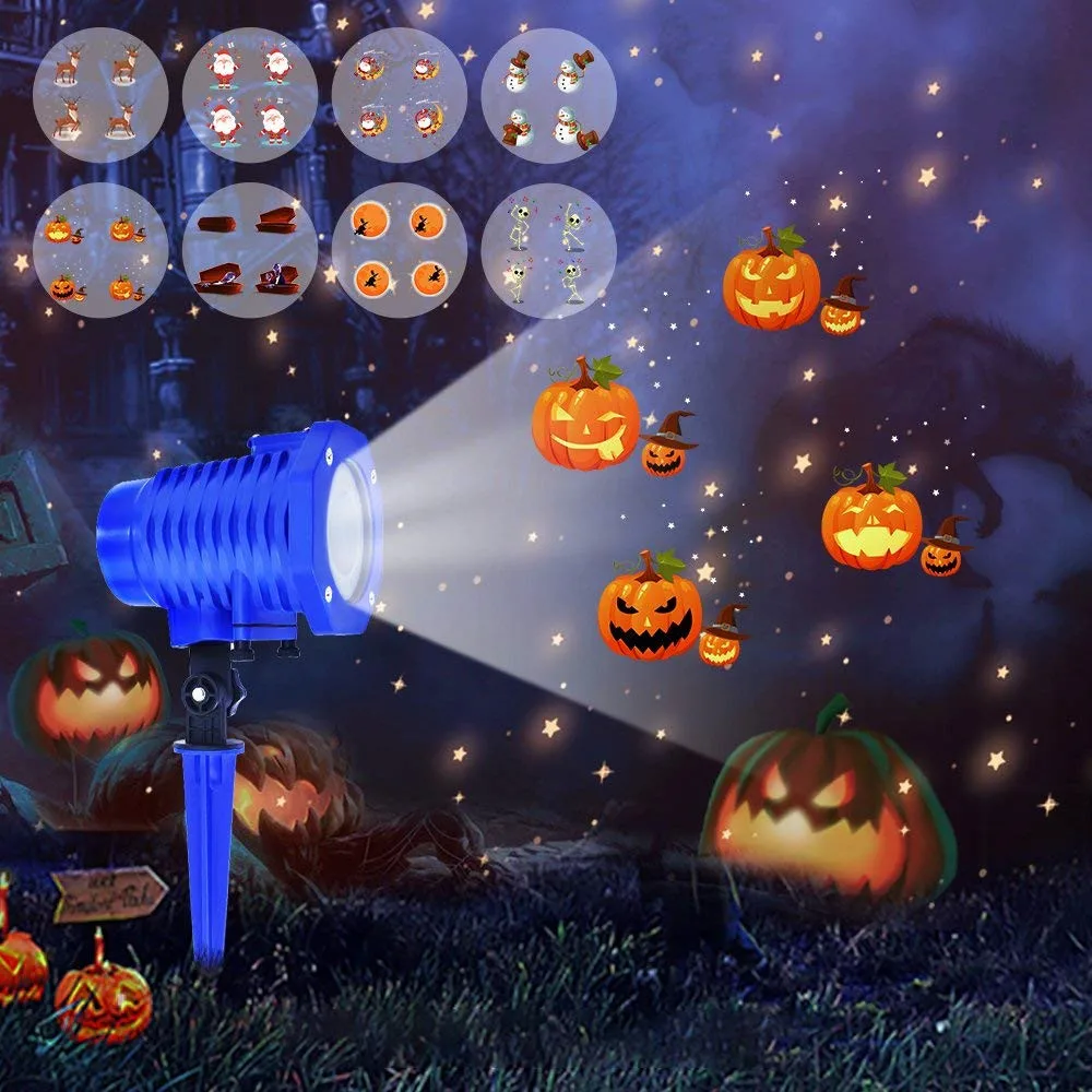 

8 слайдов анимированные светодиодные прожекторы Sata Клаус лося шаблоны Водонепроницаемый IP65 с дистанционным управлением, идеально подходит...