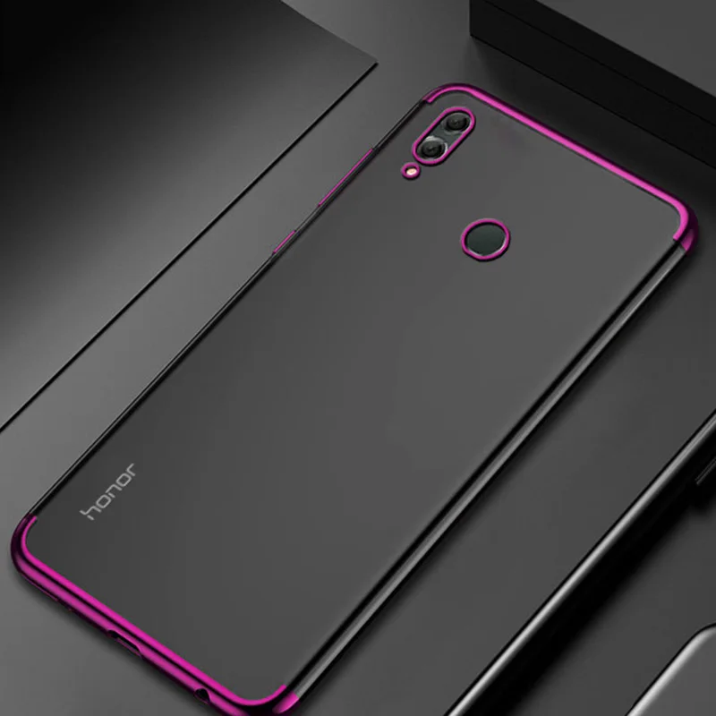 Purple Чехол для huawei Honor 8X Max 8C 8A 8 9 10 Lite 10i 20i 10 20 7a 7C Pro Play 7x Примечание вид Чехол силиконовые покрытием Чехлы Fundas - Цвет: Purple