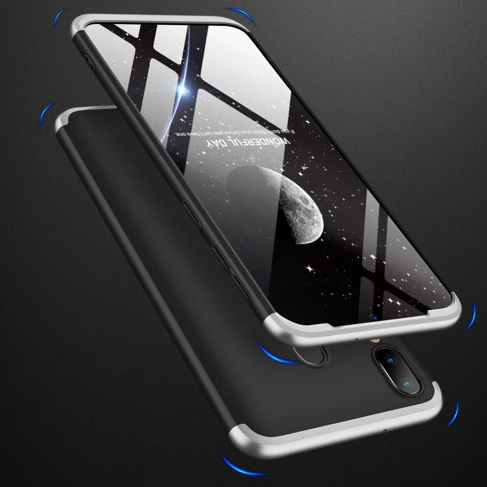 100pcs 3-в-1 360 Защитный чехол для телефона для Xiaomi 9 9SE Redmi Note 7 Pro 6 Pocophone F1 8 Lite 8SE плей хард Пластик полное покрытие