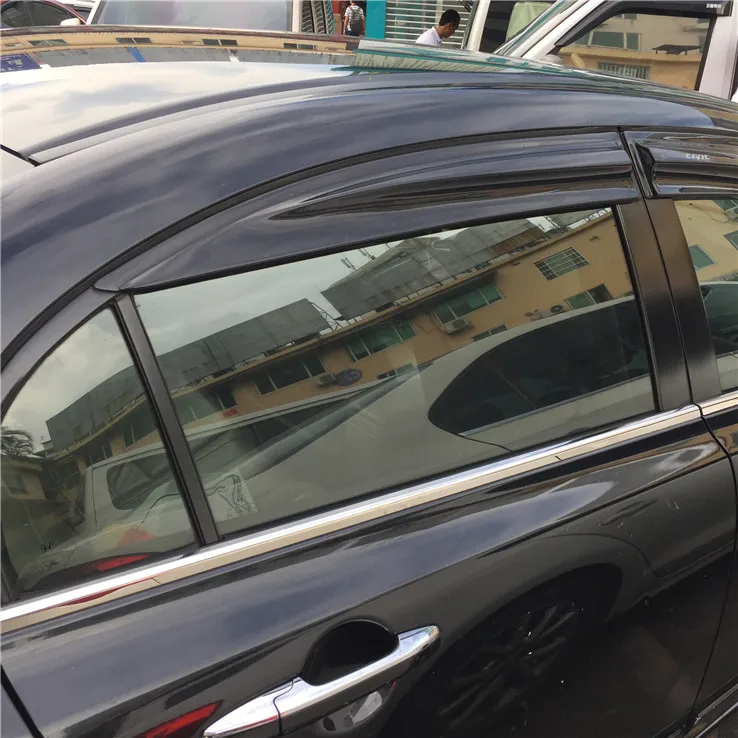 Пластиковый козырек для окна Civic вентиляционные оттенки защита от солнца и дождя