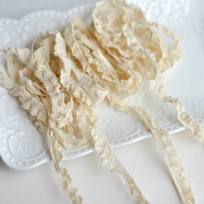 Лидер продаж 2019 бежевые эластичные хлопковые кружевные аксессуары 5 см материалы