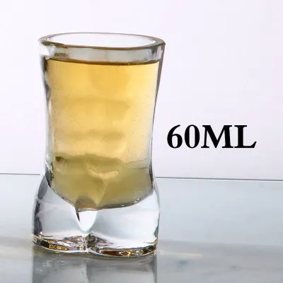 Man 60ml Креативные сексуальные Хрустальные стеклянные чашки, термостойкие двойные стенки, пивные чашки, красивые, для человеческого тела, дизайнерские стаканы, хорошие подарки - Цвет: Man 60ml