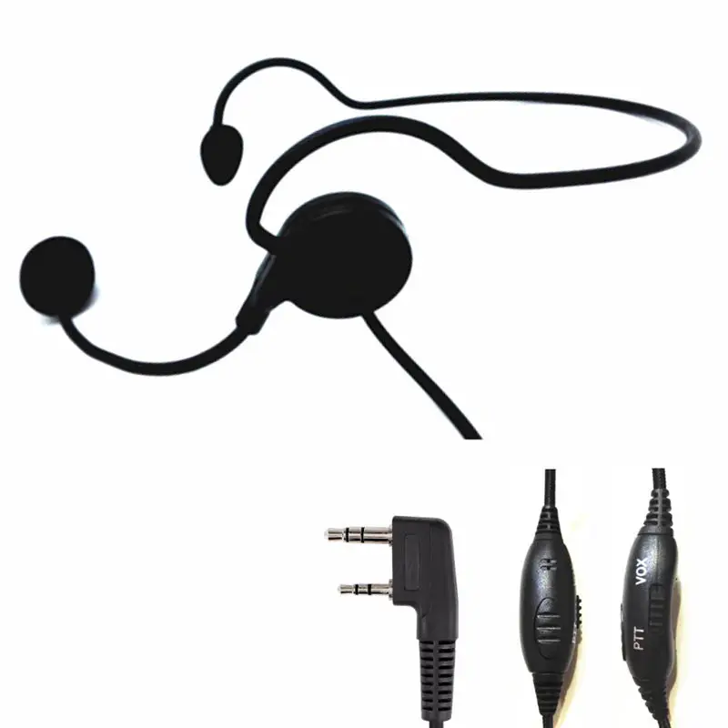 Универсальный 2pin Finger Ptt Vox наушник мягкий микрофон гарнитура для Kenwood Baofeng Uv-5r Bf-888s