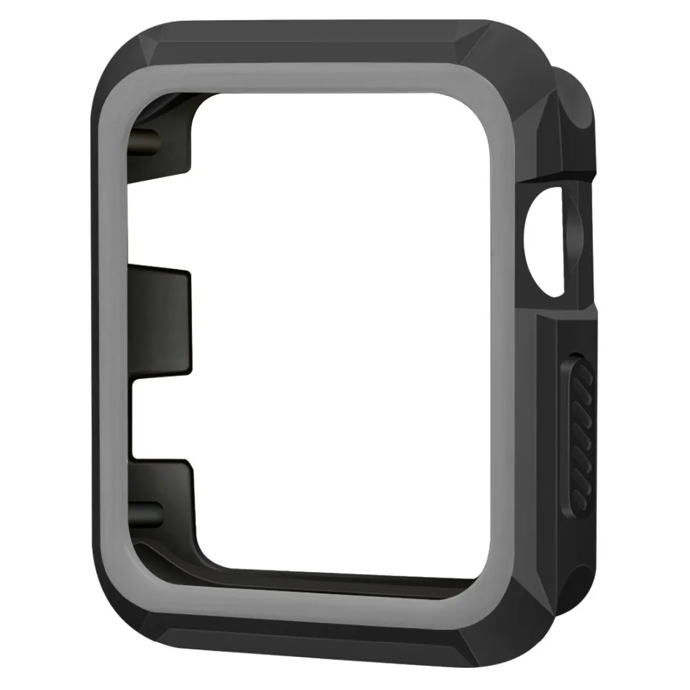 Силиконовый ТПУ гелевый Бампер Защитный чехол для Apple Watch Series 3/2/1 38 мм 42 мм|Ремешки