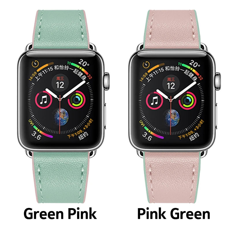 Кожаный ремешок Laforuta для Apple Watch Series 4 iWatch Band 38 40 мм 42 44 Женский браслет двойного