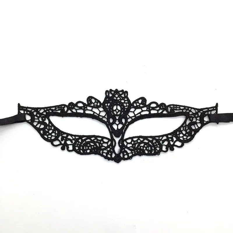 Black Unshaped 1 шт черные сексуальные вечерние кружевные маски для женщин, половина лица, карнавал, фестиваль, бал, Хэллоуин, маскарадные маски, вечерние и праздничные принадлежности - Цвет: Black Unshaped