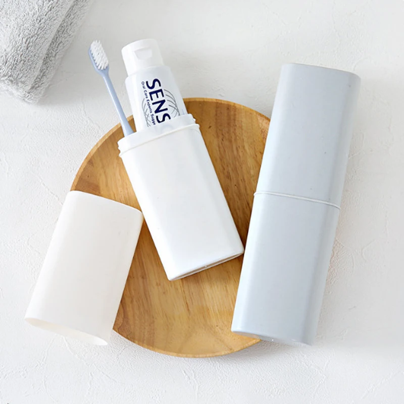 Soild цветной портативный компактный дорожный пластиковый держатель для зубных