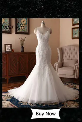 Lover Kiss Robe de Mariage 3D Цветы свадебное платье Сексуальная Русалка Кружева Свадебные платья прозрачные Vestido de Noiva