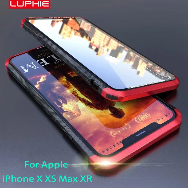 Luphie чехол для телефона Apple iPhone X XS Max XR CNC Алюминиевый металлический бампер