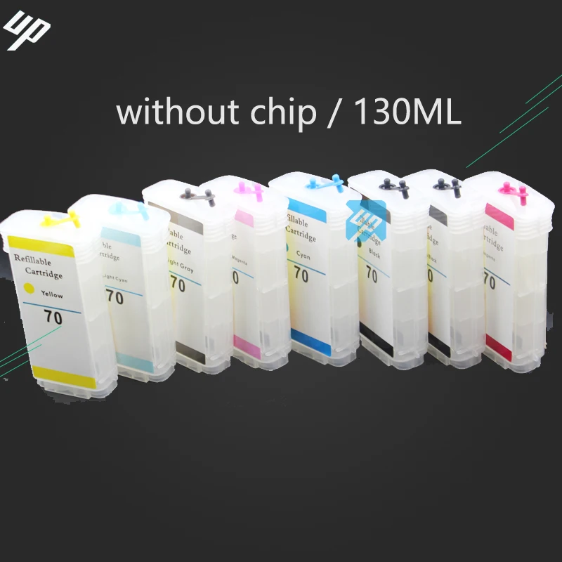 До бренд 130 мл x 8 многоразовый картридж Замена для HP 70 hp Designjet 2100 Z2100 принтер без