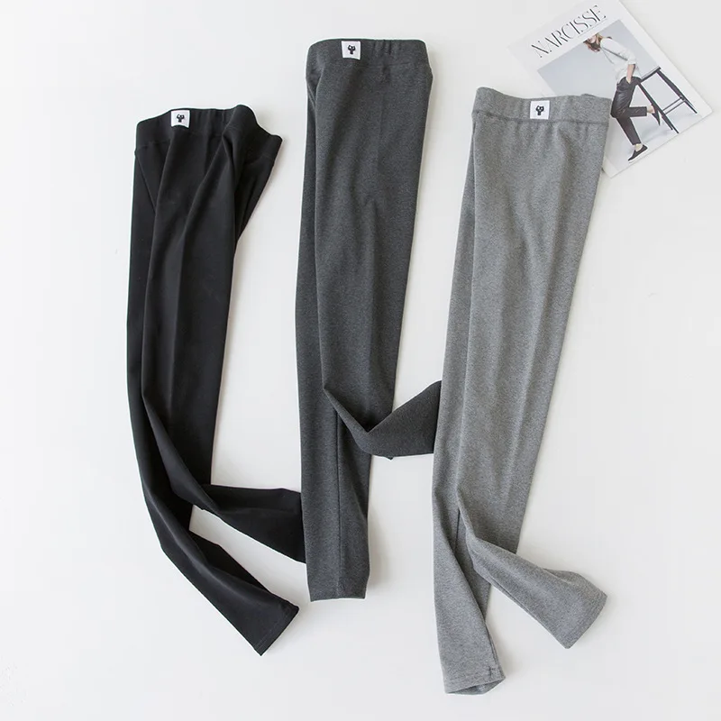 Женские модные черные брюки однотонные осень 2018|Легинсы| |