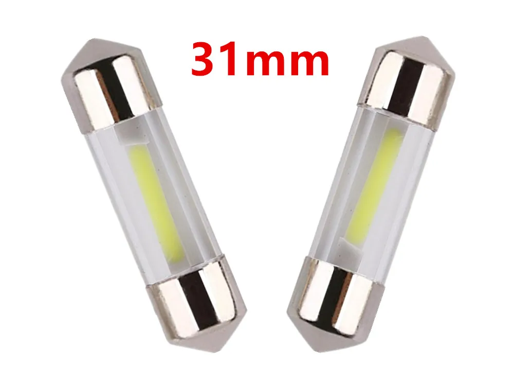 2 шт. Автомобильные светодиодные лампы C5W COB 31 мм 12 В|c5w cob|car led bulblight source |