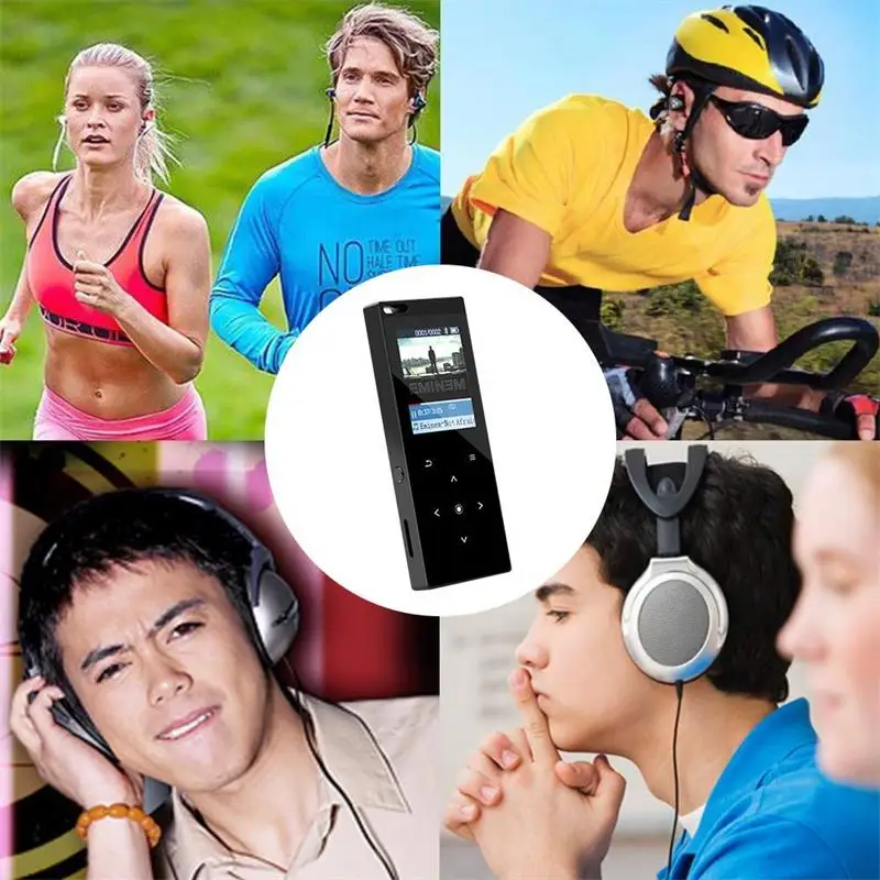 Hot Sale Touch MP3 Player Bluetooth4.0 Built-in Speaker Lossless Music with FM Recorder Support SD Card Up to 128GB | Электроника