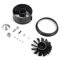 eboyu qx motor 64mm edf duct housing fan 12 blade prop unit spare parts body shell for rc jet airplane