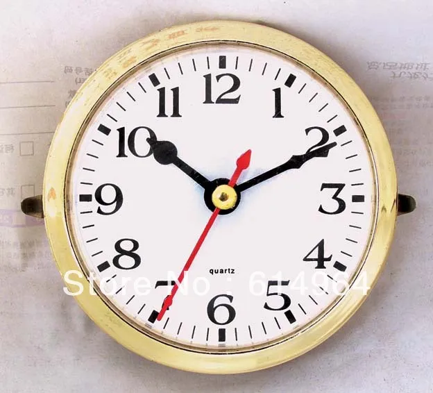 

Insert clock clock head 82mm(55) clock parts clock accessories gold border Arabic number for carft clock 5pcs/lot Free shipping