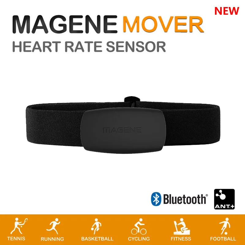 Датчик сердечного ритма Magene MOVER Bluetooth 4.0 ANT совместим с монитором GARMIN Bryton
