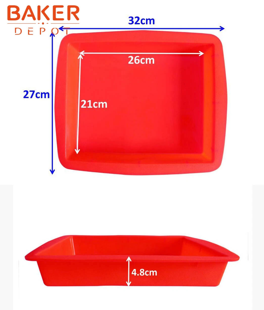 Поставка большой прямоугольной силиконовой формы для торта стандартное
