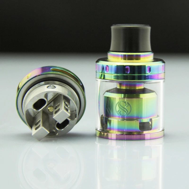 Атомайзер Augvape Merlin Mini RTA Радужный испаритель Vape с односторонним 2 пост скоростным