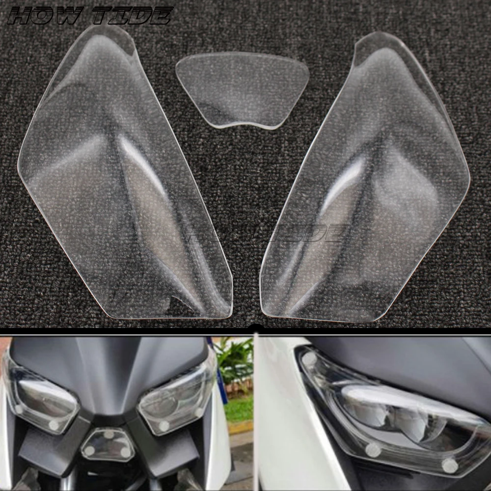 

Motorcycle Accessories Protection Cover Acrylic Headlight Protector Screen Shot Lens For Yamaha XMAX 300 2017-2018 XMAX 250