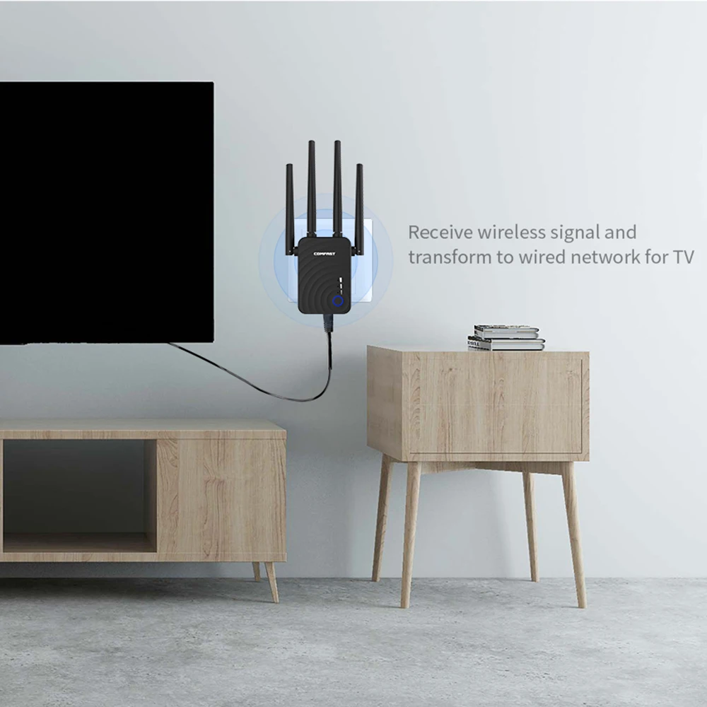 1200 Мбит/с беспроводной Wifi расширитель антенны с большим диапазоном усилитель