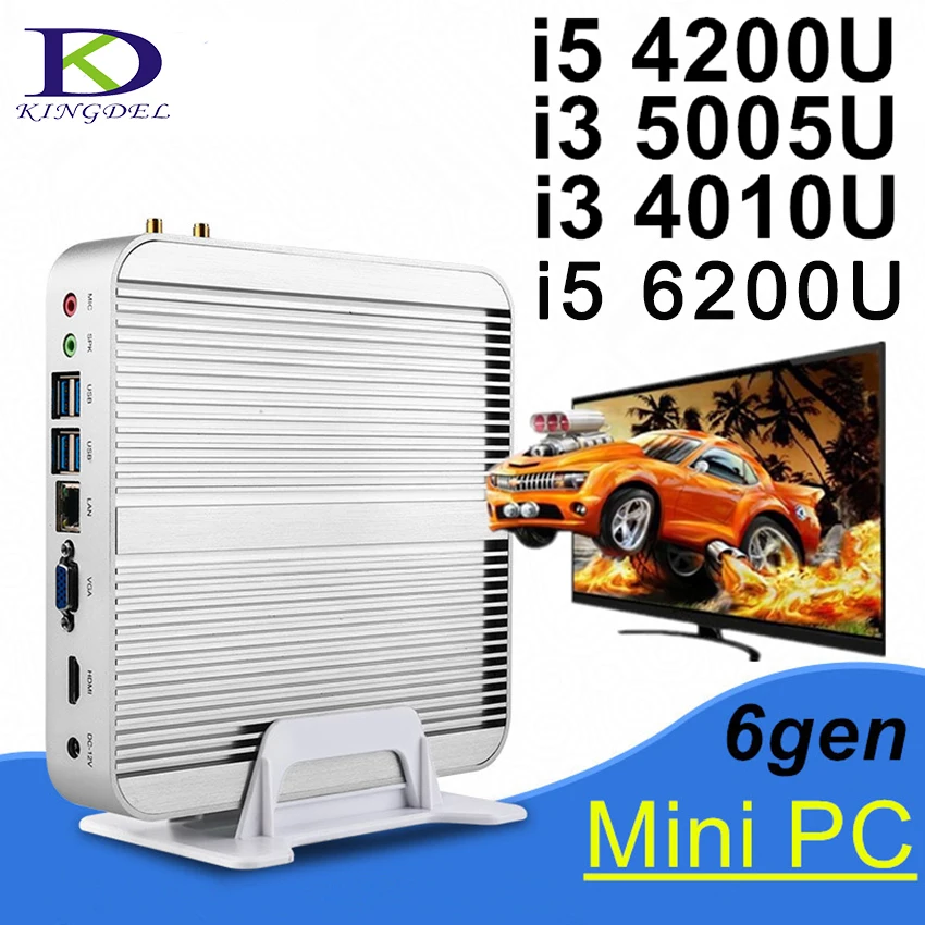 

Настольный мини-ПК, тонкий HTPC, двухъядерный процессор Core i3 5005U/i5 4200U, HDMI,USB3.0, Wi-Fi, игровой компьютер для гостиной