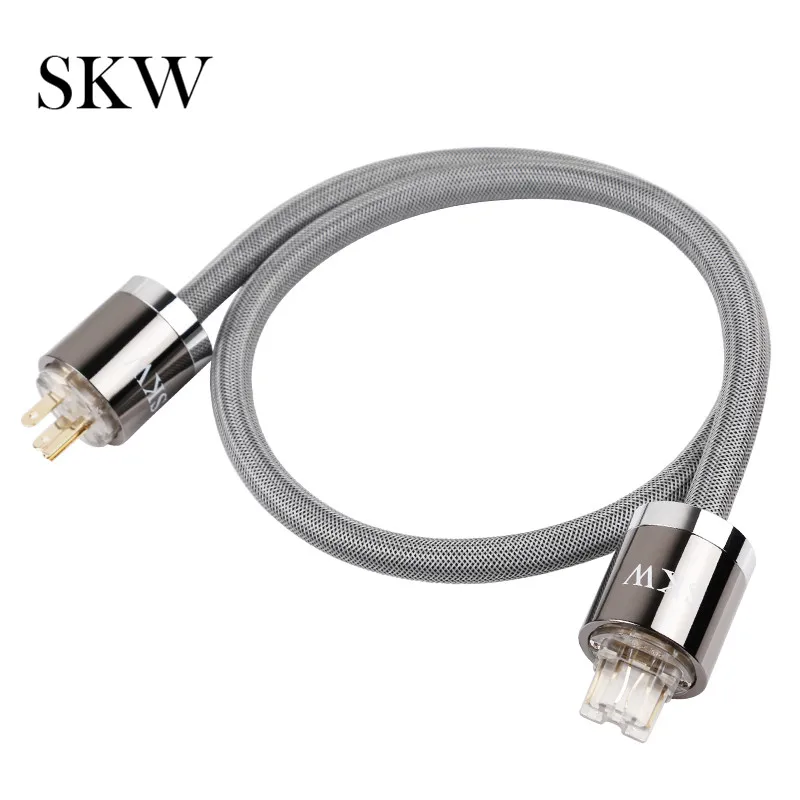 Сетевой шнур SKW HIFI с вилкой типа US/EU кабель питания 1 м 5 2 3 для фильтра поворотного