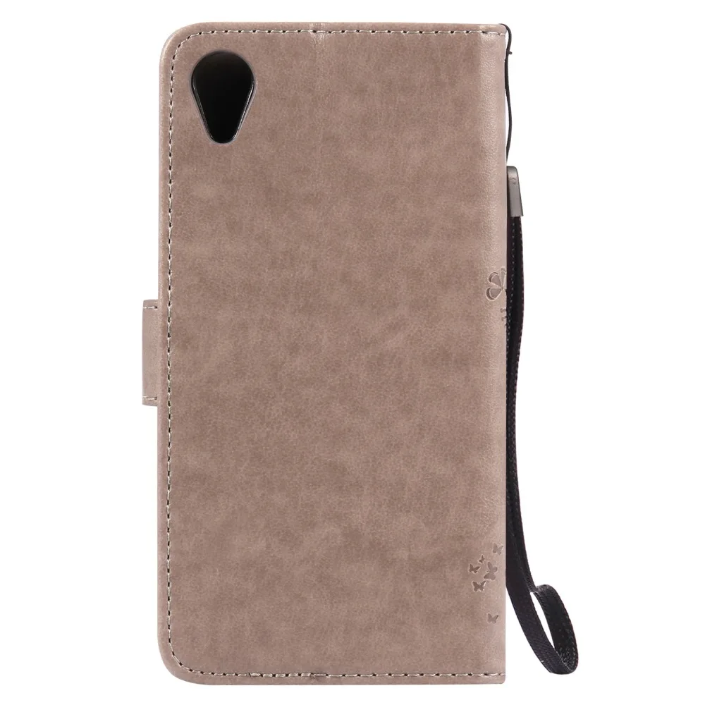 Кожаный чехол-бумажник для телефона Sony X Performance рельефный флип-чехол Xperia с