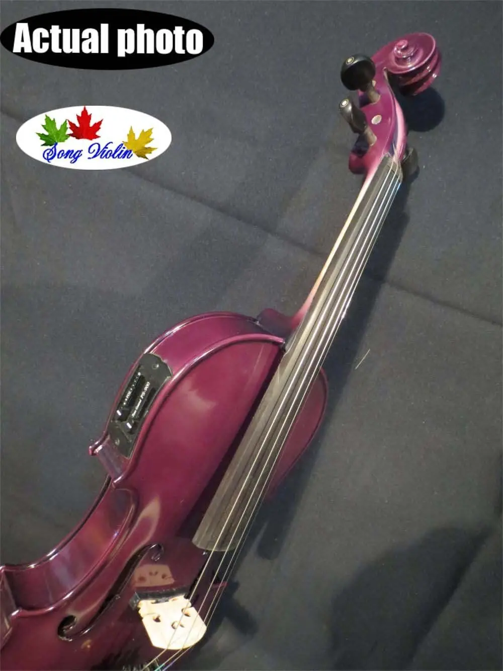 

Excellent Purple/Blue colors electric & acoustic violin 4/4