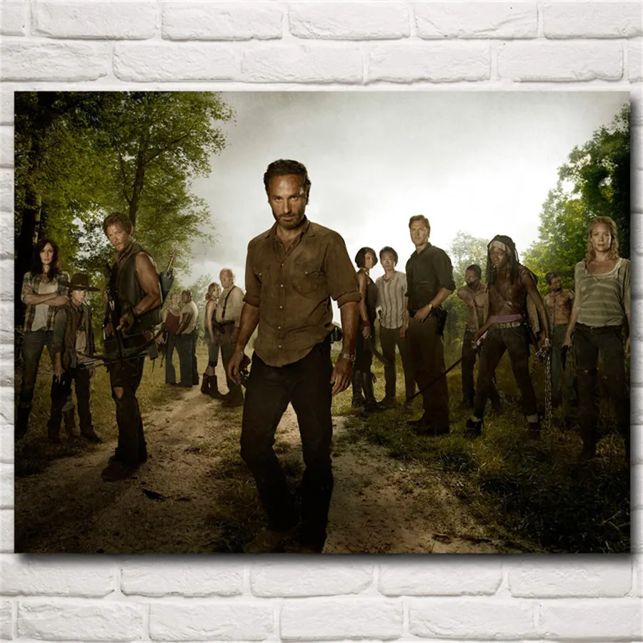 The Walking Dead Daryl Norman Reedus ТВ Холст Картина гостиная домашний декор Современная