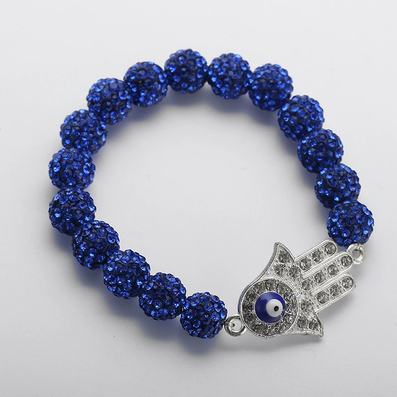 Браслет с темно синими шариками 10 мм украшение для женщин|hand m|bracelet sliderhand jewelry |