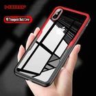 Противоударный чехол для телефона iPhone 7 8, чехлы 0,7 мм ясное прозрачное покрытие для iPhone X XS Max XR 6 6s Plus, чехол, аксессуары