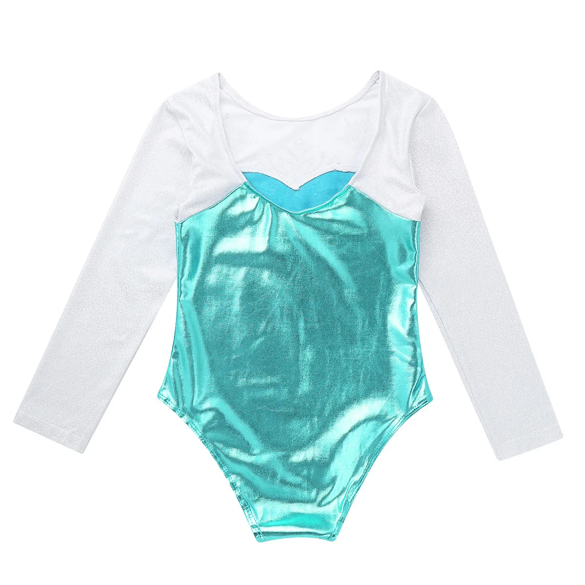 Toddler Baby Girl Swimwear Long Sleeve Shiny Metallic Rhinestone Kids Swimsuit One Piece Children Bathing Suit Summer | Спорт и