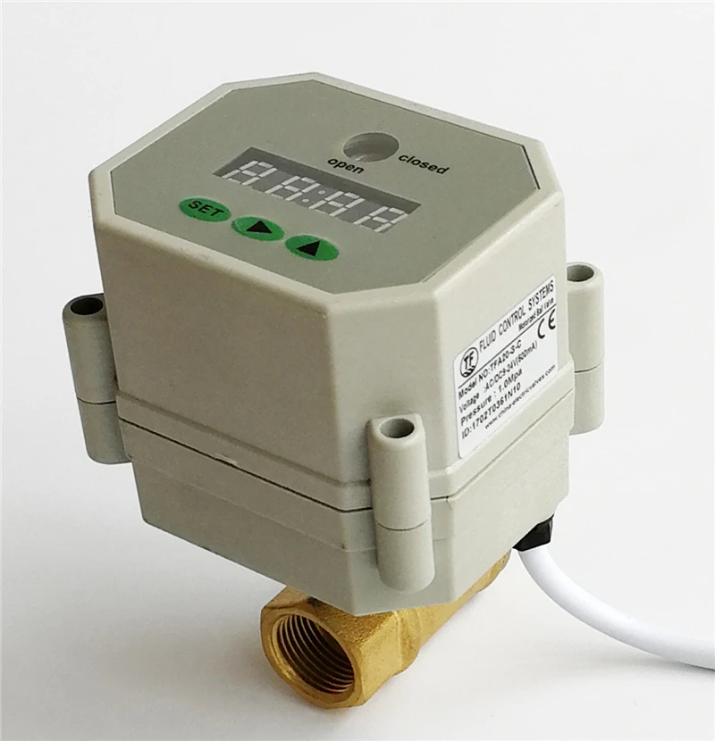 таймер с магнитным клапаном. клапан с таймером. электрически клапан таймер мини.