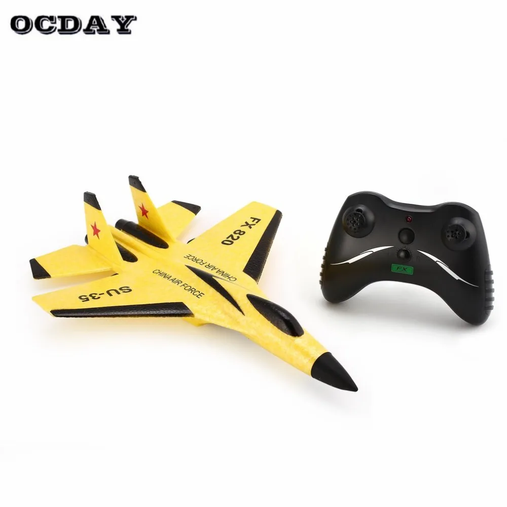 OCDAY супер крутой RC бой с фиксированным крылом RC Дрон FX-820 2,4G пульт дистанционного управления летательный аппарат модель вертолета на ДУ Дрон Квадрокоптер hi