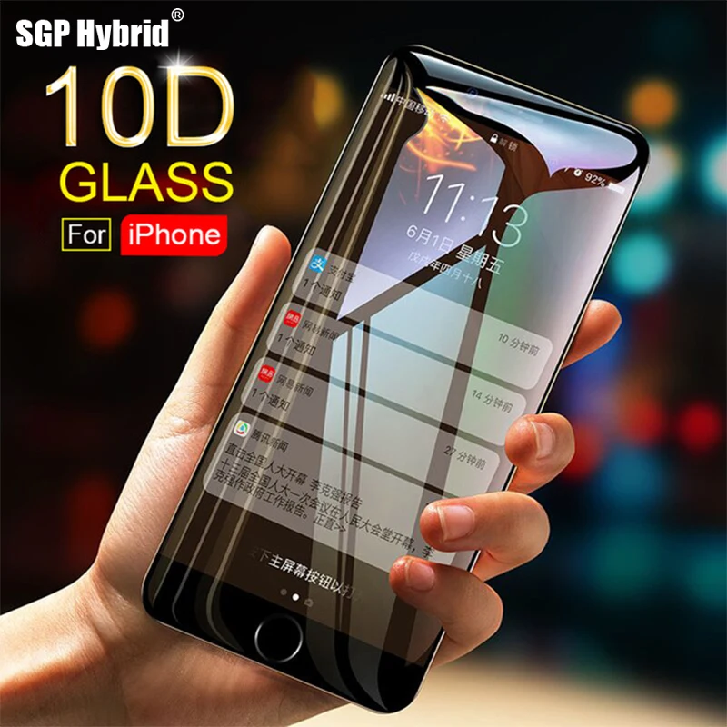 10D полное покрытие защитное стекло для iPhone 8 Plus i6 s закаленное iPone 7 6 Защитная