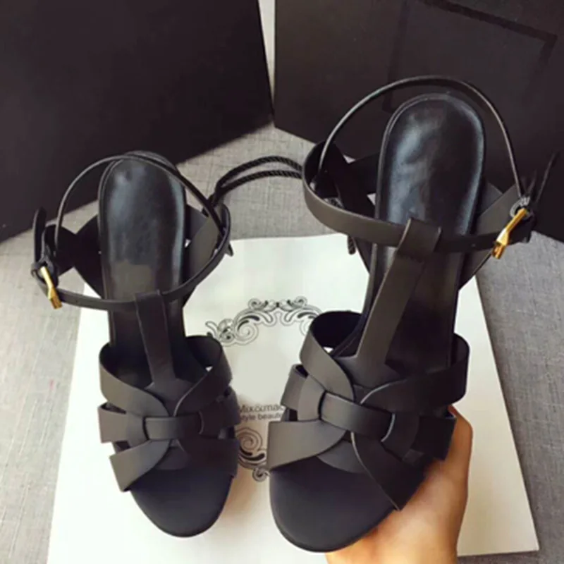 Женские босоножки Coolcept из натуральной кожи на платформе туфли тонком высоком